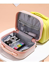 cheap -macaron color sweet and atmospheric portable travel cosmetic case 14 inch portable skin care makeup storage luggage