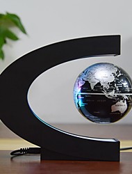 cheap -LED World Map Maglev Floating Ball Night Light Office Home Electronic Anti-gravity Luminous Ball Light Luminous World Map Ball Light Globe Maglev LED Night Light Floating World Land Home Decoration