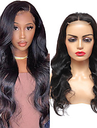 cheap -Lace Front Wigs Human Hair for Black Women 150%/180%/250% Density Brazilian 4×4 Lace Front Wigs Body Wave Human Hair Pre Plucked with Baby Hair Natural Hairline Wigs 8-28 Inch Natural Color