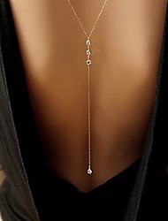 cheap -Body Chain Fashion European Women&#039;s Body Jewelry For Party Evening Gift Alloy Silver Gold 1 PC