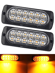 cheap -2/1pcs Led Strobe Warning Light Cheap Strobe Grille Flashing Lightbar Truck Car Beacon Lamp Amber Traffic Light 12V 24V Car Light