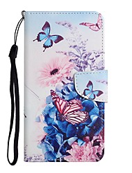 cheap -Phone Case For Apple Wallet Card iPhone 13 Pro Max 12 Mini 11 X XR XS Max 8 7 Shockproof with Wrist Strap Card Holder Slots Graphic Flower Animal PU Leather
