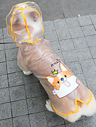 cheap -Dog Raincoat, Portable Waterproof Transparent Dog Rainwear for Small, Medium, Large Dogs, Light Breathable Hooded Rain Jacket Clear Puppy Rain Poncho Cape