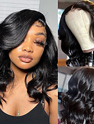 cheap -Full Lace Human Hair Wigs Body Wave Lace Front Wig Glueless Full Lace Wig Human Hair 100% Remy Hair 130% Density Pre-Plucked With Super Nature Baby Hair 12-26 Inch