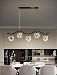 cheap -81 cm Nordic Style Chandelier LED Pendant Light Copper Painted Finishes Modern Living Room Dining Room Restaurant 220-240V