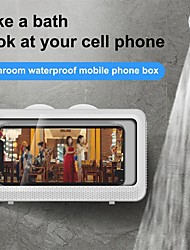 cheap -Mobile Phone Holder Wall Mounted Waterproof Phone Shelf Storage Case Box Shower Accessories for Bathroom