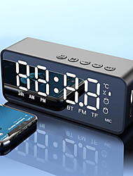 cheap -G50 Wireless Bluetooth Speaker With FM Radio Mini Portable Card Mirror Alarm Clock Sound Dual Alarm Clock Settings For All Phone
