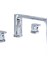 cheap -Luxury Bathroom Vanity Sink Faucet 2 Handle 3 Hole Basin Widespread Deck Mount Soild Brass Matte Black/Gold/Chrome Basin Tap Mixer