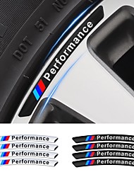 cheap -StarFire Car Decal Sticker Wheels Rims Racing Car Sticker Performance Accessorie for BMW e46 e90 e60 e39 f10 f30 e36 f20 X1 X3 X5 X6 4pcs