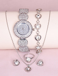 cheap -Oktime Quartz Watch for Women Analog Quartz Stylish Glitter Luxury Diamond / Rhinestone Decorated Case With Jewelry Metal Stainless Steel Wedding / One Year