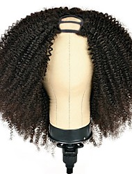 cheap -U Part Wig Human Hair Afro Kinky Curly Wigs for Black Women 8-20 inch Glueless Wigs 150% Density Brazilian Half Wig Upgraded U Shape Clip in Wigs Curly U Part Human Hair Wig Remy Human Hair Extension