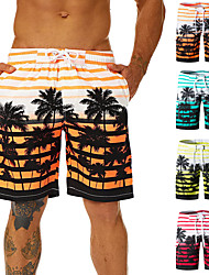 cheap -Men&#039;s Swim Shorts Swim Trunks Board Shorts Bottoms Breathable Quick Dry Drawstring With Pockets Mesh Lining - Swimming Surfing Beach Water Sports Printed Summer