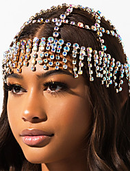 cheap -Charleston Retro Vintage Roaring 20s 1920s The Great Gatsby Headpiece Beaded Cap Women&#039;s Costume Golden / Silver Vintage Cosplay Casual / Daily / Headwear
