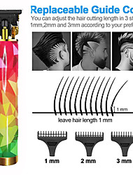 cheap -USB Electric Hair Cutting Machine Colorful Rechargeable Hair Clipper Man Shaver Trimmer For Men Barber Professional Beard Trimmer