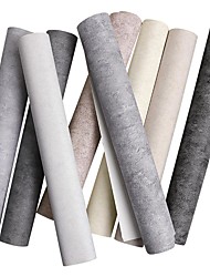 cheap -Industrial Style Gray Wallpaper Water-Proof Wallpaper Adhesive Required Wall Mural,Cabinet Furniture Countertop Paper Roll Textured Wallpaper,20.8&quot;*393.7&quot; /53*1000cm 1 Roll(Need Glue)