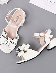 cheap -Girls&#039; Heels Sandals Dress Shoes Flower Girl Shoes Princess Shoes School Shoes Leather PU Portable Breathability Non-slipping Princess Shoes Big Kids(7years +) Little Kids(4-7ys) Gift Daily Walking