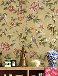 cheap -Farmhouse Style Wallpaper Non-woven Wallpaper Adhesive Required Wall Mural,Cabinet Furniture Countertop Paper Roll Wallpaper,20.8&quot;*393.7&quot; /53*1000cm 1 Roll(Need Glue)