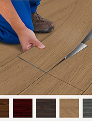 cheap -Solid Wood Grain Pvc Self-adhesive Waterproof Floor Stickers Furniture Refurbishment Refurbished Wood Grain Stickers 300*20cm