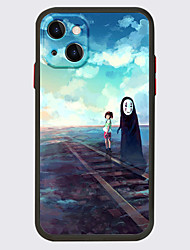 cheap -Spirited Away Anime Phone Case For Apple iPhone 13 Pro Max 12 11 SE 2022 X XR XS Max 8 7 Unique Design Protective Case Transparent Pattern Shockproof Back Cover TPU