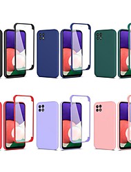cheap -Phone Case For Samsung Galaxy Full Body Case A53 S22 Ultra Plus FE A72 Samsung A13 5G Shockproof Dustproof Anti-Scratch Solid Colored PET TPU