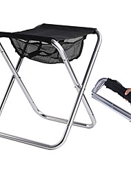 cheap -Beach Chair Camping Chair Fishing Chairs Portable Breathable Foldable Lightweight Aluminum Alloy for 1 person Hunting Fishing Climbing Beach Summer Black Blue Silver / Comfortable
