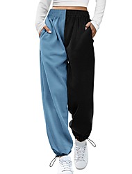 cheap -2021 ladies casual fashion print adjustment buckle sports pants pocket high waist sports jogger pants casual wide legs.