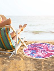 cheap -Circle Round Microfiber Mandala Beach Towel Blanket,Large Soft Absorbent Fast Dry Sand Free Picnic Yoga Mat Boho Wall Decor