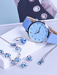 cheap -Oktime Quartz Watch for Women Analog - Digital Quartz Glitter Fashion Diamond / Rhinestone Decorated Case With Jewelry Metal PU Leather Creative / One Year