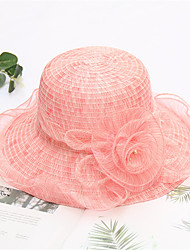 cheap -Women&#039;s Chic &amp; Modern Bucket Hat Sun Hat Party Dailywear Holiday Floral Floral Purple Pink Hat Portable Windproof Comfort