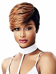 cheap -Human Hair Wig Machine Made Pre Plucked Brazilian Remy Human Hair Short Curly Capless Wigs None Lace Human Hair Wigs For Black Women