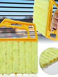 cheap -2pcs Useful Microfiber Window Cleaning Brush Air Conditioner Duster Cleaner with washable Venetian Blind blade cleaning cloth