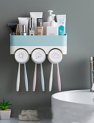 cheap -Non Perforated Mouthwash Cup Set Toothbrush Cup Holder Storage Rack Couple Toilet Toothpaste Wall Mounted Storage Toothbrush Holder