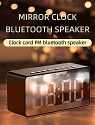 cheap -BT506F Bluetooth 5.0 Speaker Alarm Clock Night Light Multiple Play Modes LED Display 360° Surround Stereo Sound 1600mAh Battery Life