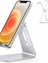 cheap -Adjustable Cell Phone Stand Aluminum Desktop Phone Dock Holder Compatible with iPhone 13 12 11 Pro SE XR 8 Plus 7 Samsung Galaxy Google Pixel