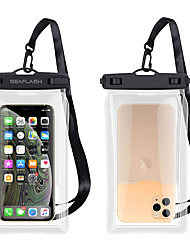 cheap -2 PCS Waterproof Phone Pouch Full Body Case IPX8 Waterproof For iPhone 13 Pro Max 12 Mini 11 Samsung Galaxy S22 Ultra Plus S21 Note 20 Ultra A72 52 Shockproof Dustproof with Adjustable  Neck Strap Transparent