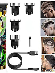 cheap -Professional Hair Trimmer 0 mm T Blade Trimmer Cordless Rechargeable Edge Trimmer Electric Beard Trimmer Razor Hair Clipper Sets for Men Gifts