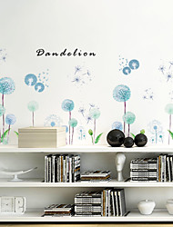 cheap -Nordic Ink Dream Blue Dandelion Living Room Background Decoration Removable Stickers