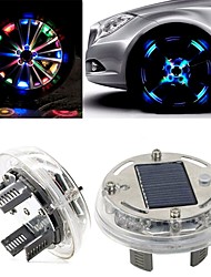 cheap -1PC Solar Energy Auto Flash LED Car Wheel Hub Tire Tyre Valve Cap Light Lamp For Car Accessories Car Styling