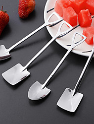 cheap -Stainless Steel Coffee Spoon Retro Shovel Spoon For Ice Cream Creative Tea-spoon Tableware Bar Tool Cutlery Set Spoons