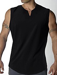 cheap -new muscle tide brand fitness sleeveless vest v-neck vest men&#039;s ins summer tight equipment sports top t-shirt
