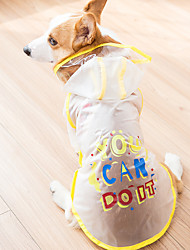 cheap -Dog Raincoat, Portable Waterproof Transparent Dog Rainwear for Small, Medium, Large Dogs, Light Breathable Hooded Rain Jacket Clear Puppy Rain Poncho Cape