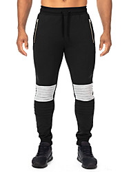 cheap -Men&#039;s Trousers Chinos Pants Solid Color Mid Waist Black S M L XL