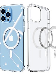 cheap -Phone Case For Apple Clear Case iPhone 13 12 Pro Max Mini Transparent Shockproof Four Corners Drop Resistance Transparent TPU PC