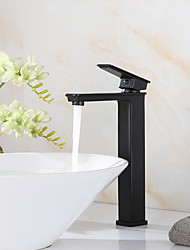 cheap -Black Bathroom Faucet Tall Single Handle Bathroom Vessel Sink Faucet Rv Lavatory Vessel Faucet Basin Mixer Tap Solid Brass/Matte Black