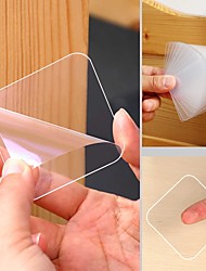 cheap -Pack of 10 pcs Nano Double Sided Mounting Tape Sticker Tape Squares Adhesive Stickies Clear Industrial Tape Multipurpose Removable Washable