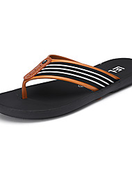 cheap -Men&#039;s Slippers &amp; Flip-Flops Casual Classic Home Daily Rubber Light Brown Black Spring Summer