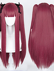 cheap -Cosplay Cosplay Cosplay Wigs Women&#039;s With Ponytail 75 inch Heat Resistant Fiber Dry Burgundy Adults&#039; Anime Wig