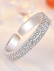 cheap -Ring Wedding Geometrical Rose Gold Silver Copper Rhinestone Stylish Luxury Elegant 1pc / Women&#039;s / Open Ring / One Earring / Adjustable Ring / Daily