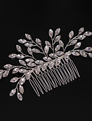 cheap -Wedding Bridal Rhinestone / Copper wire Hair Combs / Headpiece / Hair Accessory with Rhinestone 1 PC Wedding / Party / Evening Headpiece