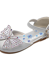 cheap -Girls&#039; Heels Princess Shoes PU Non-slipping Princess Shoes Big Kids(7years +) Little Kids(4-7ys) Toddler(2-4ys) Wedding Dancing Flower Light Pink Blue White Spring Summer